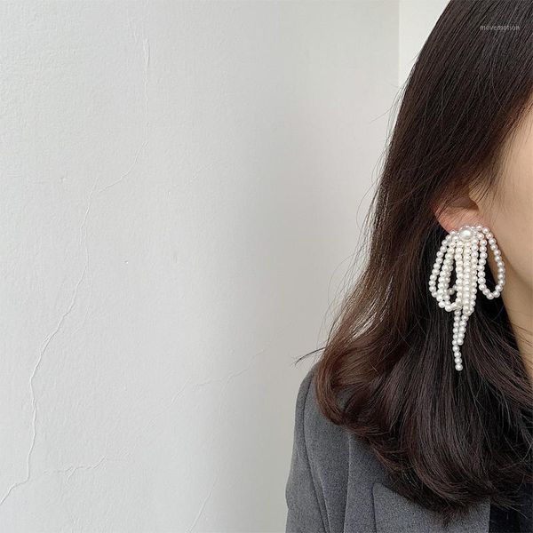 aensoa 2 color pearl tassel bow earrings for women super fairy exaggerated personality long earrings 2020 fashion party jewelry1, Silver
aensoa 2 color pearl tassel bow earrings for women super fairy exaggerated personality long earrings 2020 fashion party jewelry1, Silver