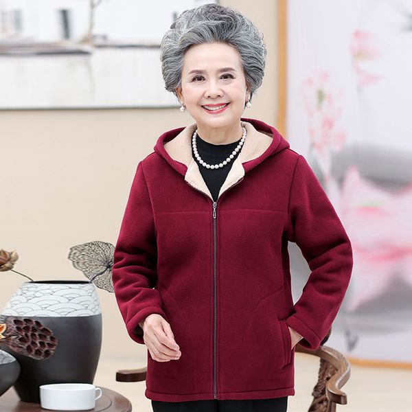 2021 new new autumn winter hoodies fleece cardigan elderly women's middle-aged large size 5xl warm sweater outwear zvpb, Black
2021 new new autumn winter hoodies fleece cardigan elderly women's middle-aged large size 5xl warm sweater outwear zvpb, Black