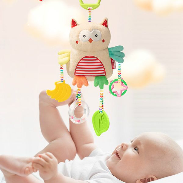 new cute animal multifunctional comfort doll car hanging baby baby doll bed hanging toys