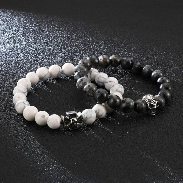 fongten skull head charms cross beaded mens bracelet natural stone punk wholesale bracelets fashion jewelry wmtgxm bdesybag, Bronze;silver
fongten skull head charms cross beaded mens bracelet natural stone punk wholesale bracelets fashion jewelry wmtgxm bdesybag, Bronze;silver