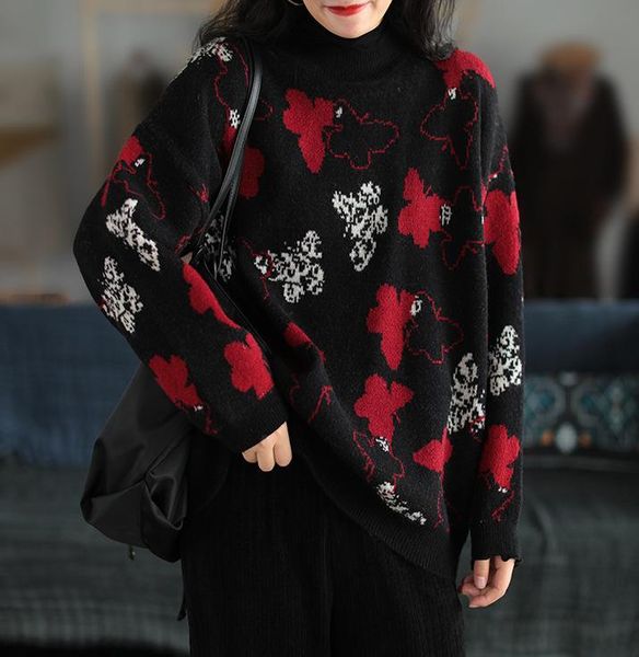 women's sweaters women sweater autumn winter casual all-match female 2021 loose geometric pattern pullovers, White;black
women's sweaters women sweater autumn winter casual all-match female 2021 loose geometric pattern pullovers, White;black