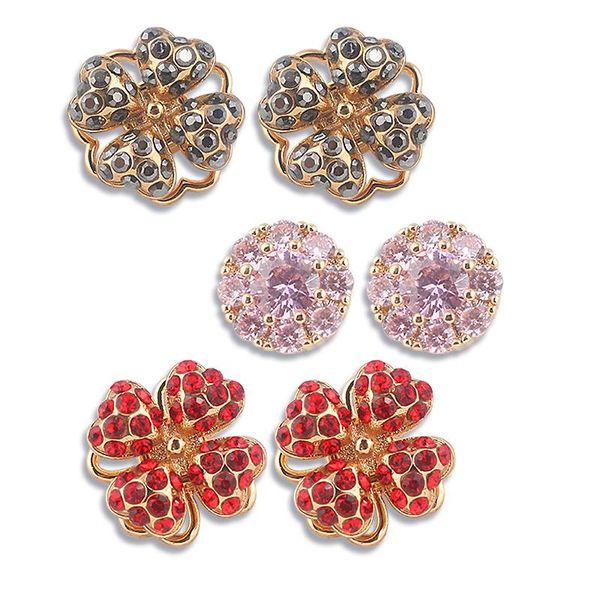 new fashion cute four-leaf clover earrings women's crystal-studded rotatable lucky stud earrings jewelry accessories gifts, Silver
new fashion cute four-leaf clover earrings women's crystal-studded rotatable lucky stud earrings jewelry accessories gifts, Silver