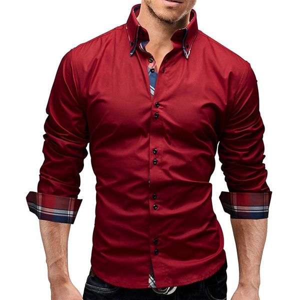 men's casual shirts 2021 spring shirt men brand business slim fit dress male long sleeves mens solid camisa masculina, White;black
men's casual shirts 2021 spring shirt men brand business slim fit dress male long sleeves mens solid camisa masculina, White;black