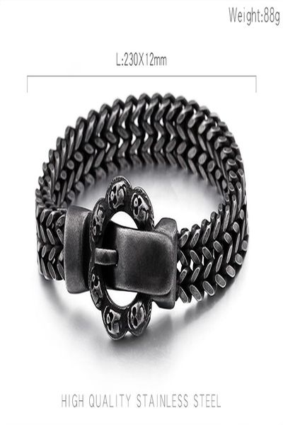 fongten vintage black skull punk men bracelet retro stainless steel viking bangle man friendship charm bracelet accessories wmtlmx, Bronze;silver
fongten vintage black skull punk men bracelet retro stainless steel viking bangle man friendship charm bracelet accessories wmtlmx, Bronze;silver