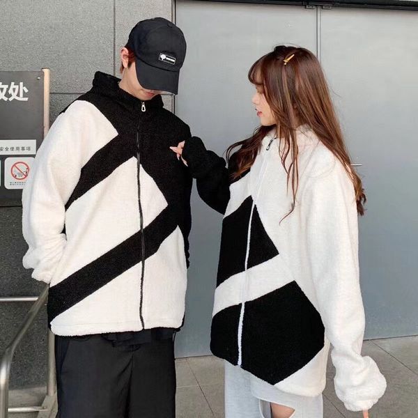 new mens stylist clothes ad contrast parka winter jacket men women winter overcoat jacket lamb wool jacket coat size s-xxl, Black;brown
new mens stylist clothes ad contrast parka winter jacket men women winter overcoat jacket lamb wool jacket coat size s-xxl, Black;brown