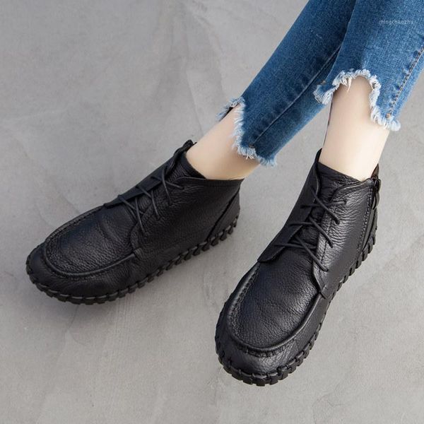 boots women's handmade winter for female genuine leather soft bottom retro sewing ankle woman zipper casual warm1, Black
boots women's handmade winter for female genuine leather soft bottom retro sewing ankle woman zipper casual warm1, Black