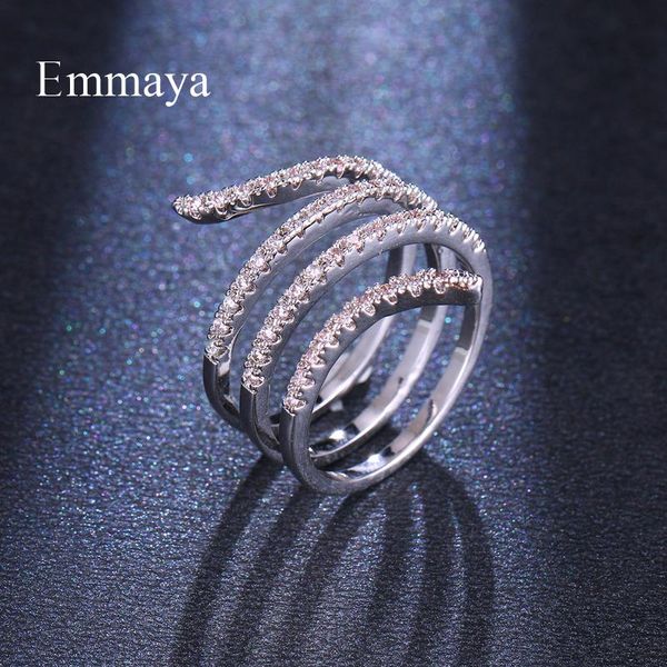 cluster rings emmaya design for female spiral shape cubic zircon ring adjustable attractive gifts in weeding party fashion trend, Golden;silver
cluster rings emmaya design for female spiral shape cubic zircon ring adjustable attractive gifts in weeding party fashion trend, Golden;silver
