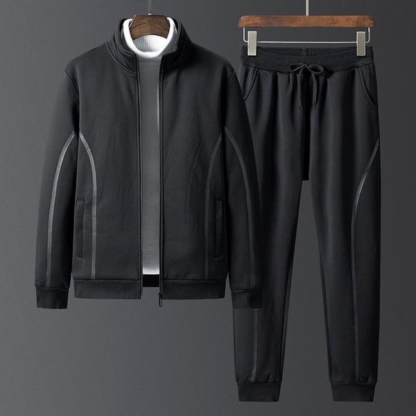 men's tracksuits 2021 winter fleece the black trend keep warm loose casual sweatshirts tracksuit men sport suit, Gray
men's tracksuits 2021 winter fleece the black trend keep warm loose casual sweatshirts tracksuit men sport suit, Gray