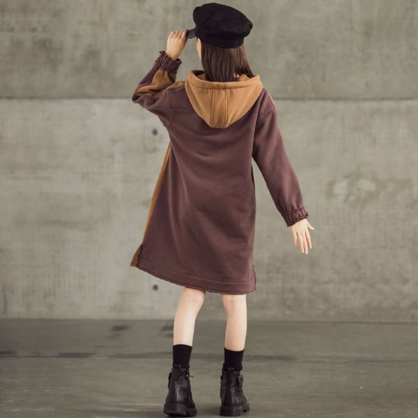 and 2020 winter girls' thickened plush drs new color contrast hooded cute bear personali medium length skirt pkk0, Red;yellow 
and 2020 winter girls' thickened plush drs new color contrast hooded cute bear personali medium length skirt pkk0, Red;yellow