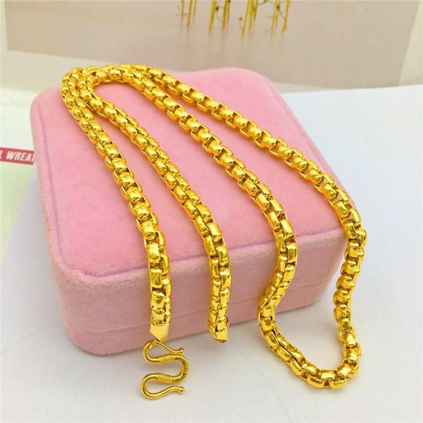 fashion 14k gold necklace for men's wedding engagement jewelry 6mm thick yellow gold chain necklace anniversary jewelry gifts, Silver
fashion 14k gold necklace for men's wedding engagement jewelry 6mm thick yellow gold chain necklace anniversary jewelry gifts, Silver