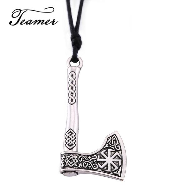 pendant necklaces teamer amulet jewelry sun necklace men antique silver color axe rope chain adjustable accessories
pendant necklaces teamer amulet jewelry sun necklace men antique silver color axe rope chain adjustable accessories