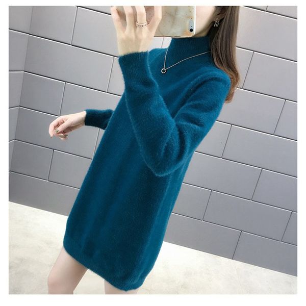 2021 new autumn winter korean false vison female cashmere sleeve shirt long neck lady jumper sweater p3u9, White;black
2021 new autumn winter korean false vison female cashmere sleeve shirt long neck lady jumper sweater p3u9, White;black