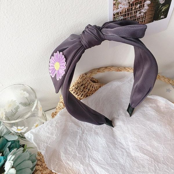 korea style new cute girl satin solid color embroidered daisy flowers rabbit ears hairbands for women fashion hair accessories h wmtzzp, Black;brown
korea style new cute girl satin solid color embroidered daisy flowers rabbit ears hairbands for women fashion hair accessories h wmtzzp, Black;brown