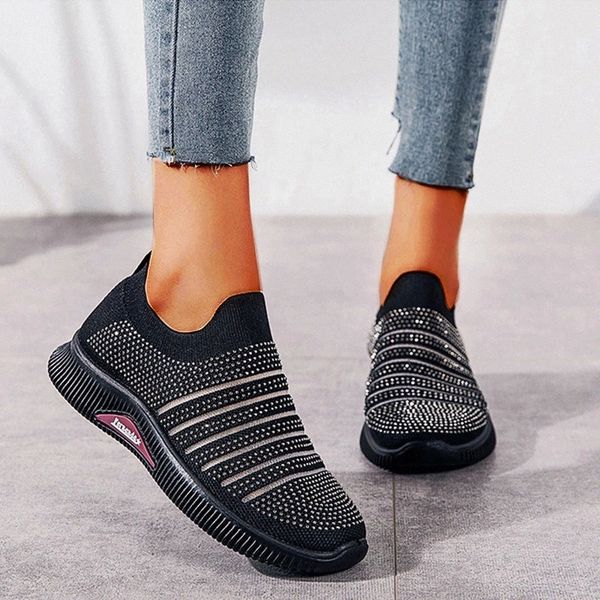 BLWBYL Shoes Woman Slip on Plus Size Breathable Mesh Sneakers Crystal Shoe Light Chaussures Femme Zapatos Mujer Sapato D618 #Yg2a
BLWBYL Shoes Woman Slip on Plus Size Breathable Mesh Sneakers Crystal Shoe Light Chaussures Femme Zapatos Mujer Sapato D618 #Yg2a