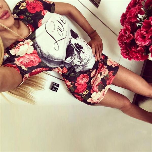 new design 2018 women summer clothes sheath floral printing short sleeve dress high waist bodycon casual mini laides party dress, Black;gray
new design 2018 women summer clothes sheath floral printing short sleeve dress high waist bodycon casual mini laides party dress, Black;gray