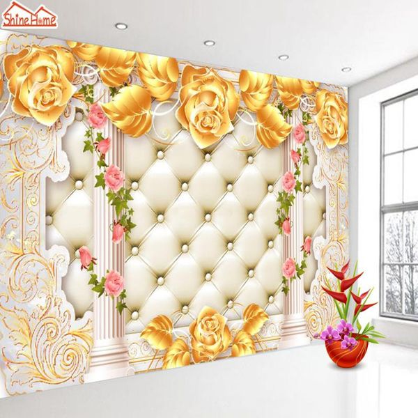 shinehome-large gold rose soft roll pillar 3d wall paper 3 d modern living room floral wall murals wahable wallpaper desktop
shinehome-large gold rose soft roll pillar 3d wall paper 3 d modern living room floral wall murals wahable wallpaper desktop