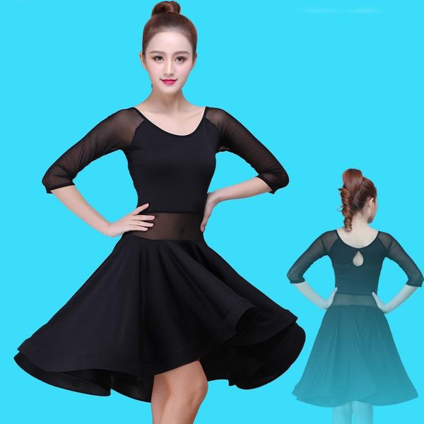 stage wear latin dance dress woman practice 2021 performance skirt salsa tango black women dresses, Black;red
stage wear latin dance dress woman practice 2021 performance skirt salsa tango black women dresses, Black;red