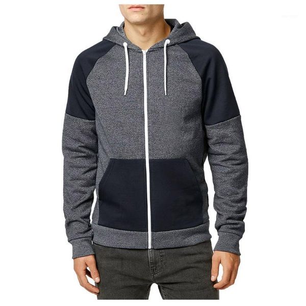 2021 men's new fashion simple all-match cardigan sweatshirt youth color-blocking long sleeve zipper hoodie1, Black
2021 men's new fashion simple all-match cardigan sweatshirt youth color-blocking long sleeve zipper hoodie1, Black