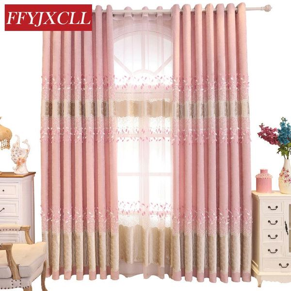 curtain & drapes pastoral pink leaves embroidered blackout curtains for living room girl tulle fabric romantic decoration
curtain & drapes pastoral pink leaves embroidered blackout curtains for living room girl tulle fabric romantic decoration