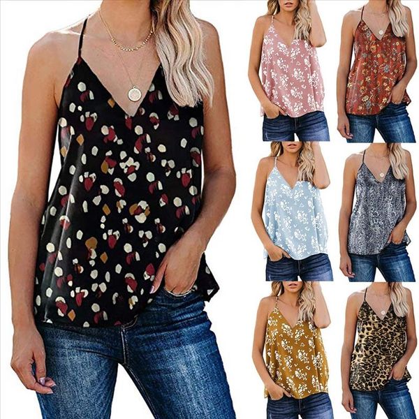 2020 women summer sleeveless boho v neck floral leopard print cami tank 7 colors casual tank camiseta tirantes mujer@35, White
2020 women summer sleeveless boho v neck floral leopard print cami tank 7 colors casual tank camiseta tirantes mujer@35, White
