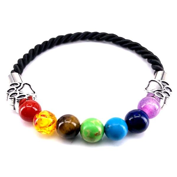 2020 new hand made rope bracelet 7 chakra men women bracelet dog charm bangle for pet lovers jewelry gift b18091, Black
2020 new hand made rope bracelet 7 chakra men women bracelet dog charm bangle for pet lovers jewelry gift b18091, Black