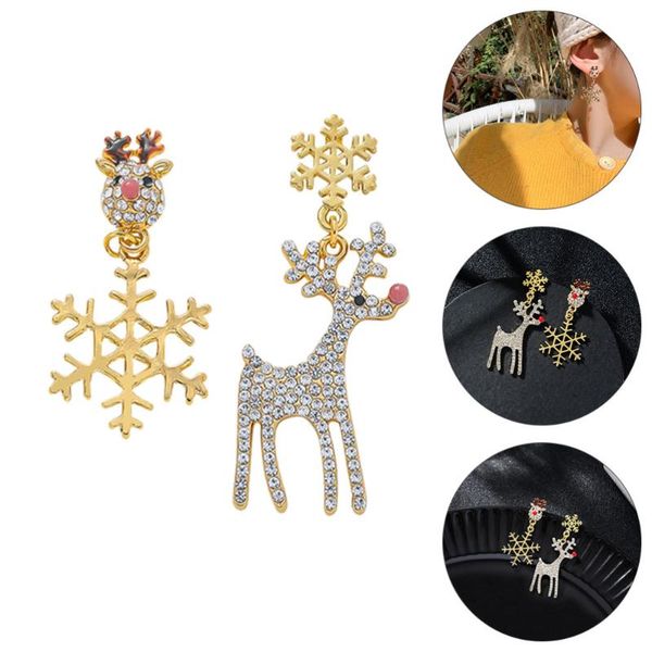 dangle & chandelier 1 pair christmas elk snowflake earrings rhinestone ear rings chains, Silver
dangle & chandelier 1 pair christmas elk snowflake earrings rhinestone ear rings chains, Silver
