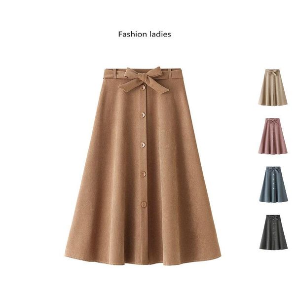 2020 autumn/winter korean version of the medium long slim versatile high waist bow tie skirt skirt woman, Black
2020 autumn/winter korean version of the medium long slim versatile high waist bow tie skirt skirt woman, Black