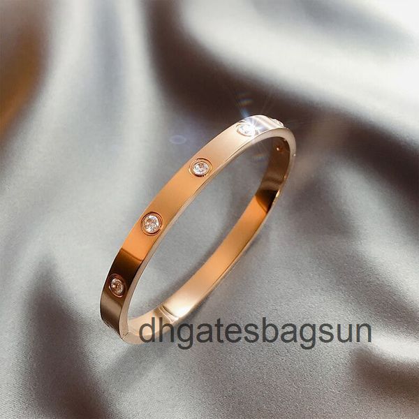 japan and south korea new fashion titanium steel bracelet inlaid with diamond stainless steel anti fading simple versatile rose gold 99qp, Black
japan and south korea new fashion titanium steel bracelet inlaid with diamond stainless steel anti fading simple versatile rose gold 99qp, Black