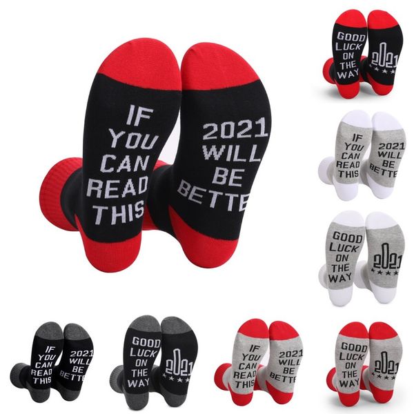 if you can read this 2021 will be better" funny new year socks men and woman wholesale dropshipping sports casual socks stockings cpa32, Black
if you can read this 2021 will be better" funny new year socks men and woman wholesale dropshipping sports casual socks stockings cpa32, Black