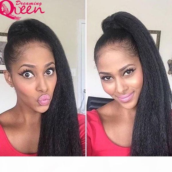 kinky straight lace frontal wig with baby hair virgin human hair wigs kinky pre-plucked hairline for black women, Black;brown
kinky straight lace frontal wig with baby hair virgin human hair wigs kinky pre-plucked hairline for black women, Black;brown