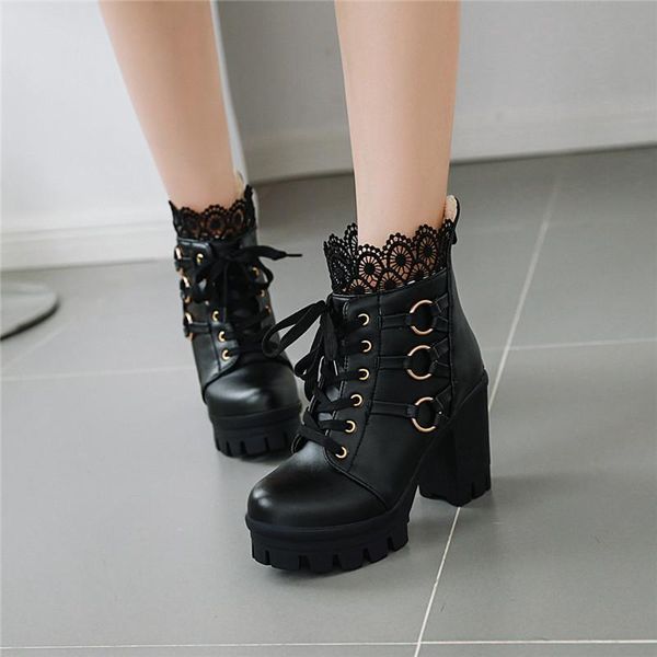 boots ymechic plus size white black gothic cross strap platform punk ankle for women block high heels lace princess shoes winter
boots ymechic plus size white black gothic cross strap platform punk ankle for women block high heels lace princess shoes winter