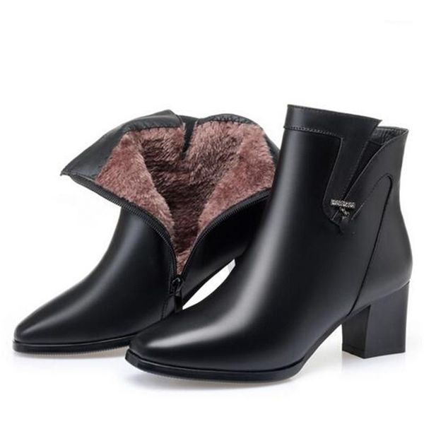new elegance fashion winter boots women boots 100% genuine leather warm leather high heels inisde plush / wool snow1, Black
new elegance fashion winter boots women boots 100% genuine leather warm leather high heels inisde plush / wool snow1, Black