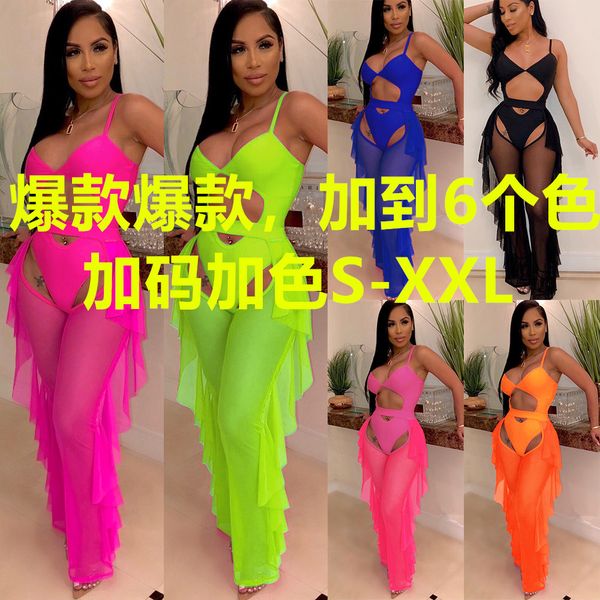 2s wholesale women pure color swimsuit net yarn two-piece suit can private custom label if and only if meet our minimum requirem, White 
2s wholesale women pure color swimsuit net yarn two-piece suit can private custom label if and only if meet our minimum requirem, White