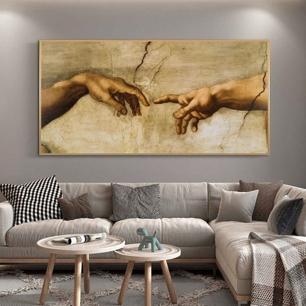 creation of adam by michelangelo famous canvas paintings on the wall posters and prints to hand art pictures q1218
creation of adam by michelangelo famous canvas paintings on the wall posters and prints to hand art pictures q1218