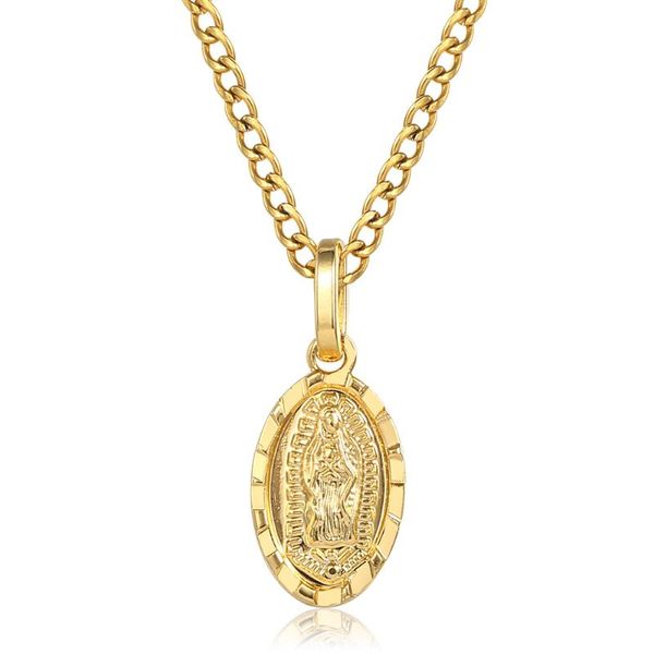 chains chic mini virgin mary pendant necklace for men women curb link chain stainless steel gold tone catholic christian gift gp430b2, Silver
chains chic mini virgin mary pendant necklace for men women curb link chain stainless steel gold tone catholic christian gift gp430b2, Silver