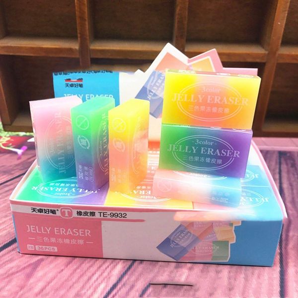 три цветных градиента jelly color eraser детские художественные канцтовары рисование экзамен ластик для ребенка студент подарок канцтовары с
три цветных градиента jelly color eraser детские художественные канцтовары рисование экзамен ластик для ребенка студент подарок канцтовары с