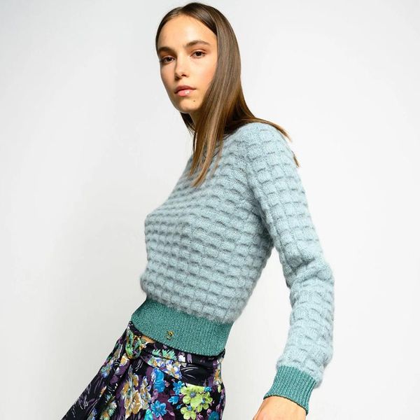 block weave retro mohair pullover women autumn winter long sleeve round neck chic sweaters casual vintage sweater 2020, White;black
block weave retro mohair pullover women autumn winter long sleeve round neck chic sweaters casual vintage sweater 2020, White;black