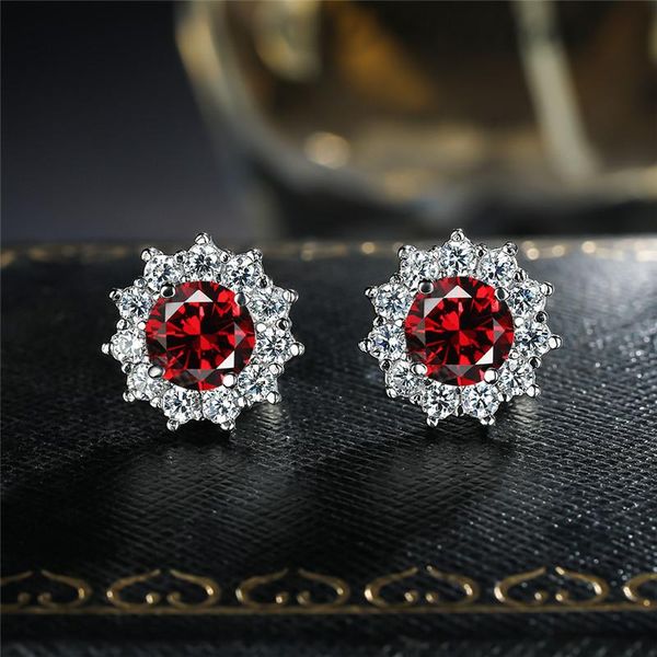 charming red round zircon sun flower stud earrings for women luxury jewelry vintage fashion rainbow stone silver color earrings, Golden;silver
charming red round zircon sun flower stud earrings for women luxury jewelry vintage fashion rainbow stone silver color earrings, Golden;silver