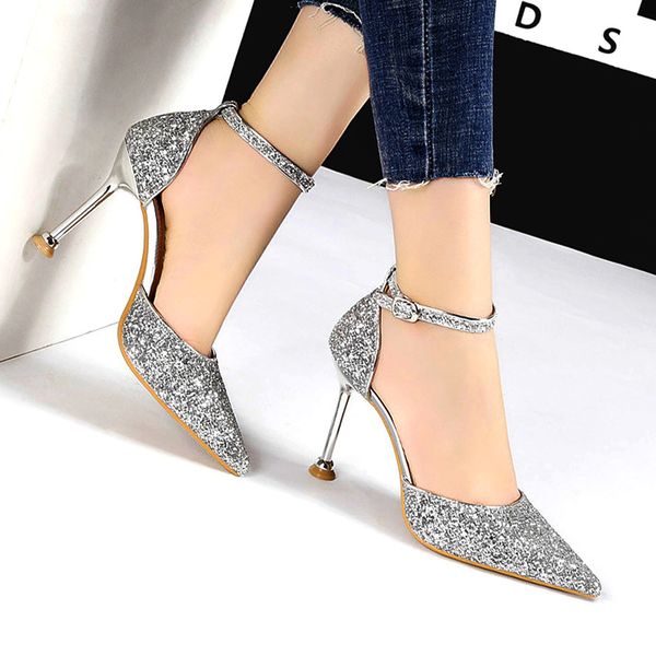 2020 woman high-heeled stiletto sequins ladies pumps wedding shoes mid-6.5cm/9.5cm 413i, Black
2020 woman high-heeled stiletto sequins ladies pumps wedding shoes mid-6.5cm/9.5cm 413i, Black