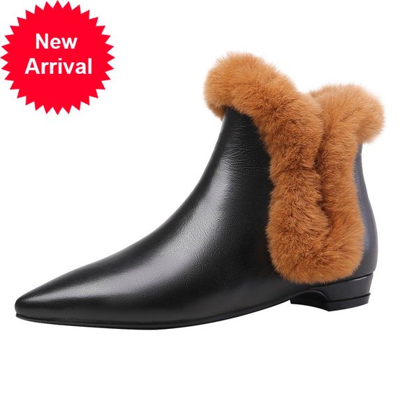 2021 novo outono inverno moda concisa tornozelo botas couro genuno sapatos pele real mulher baixo pontas dedo do p pijl, Black
2021 novo outono inverno moda concisa tornozelo botas couro genuno sapatos pele real mulher baixo pontas dedo do p pijl, Black