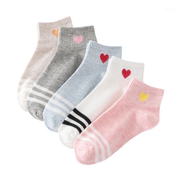 5 pair new cute socks women cotton red heart pattern soft breathable socks ankle-high casual comfy fashion style1, Black;white
5 pair new cute socks women cotton red heart pattern soft breathable socks ankle-high casual comfy fashion style1, Black;white