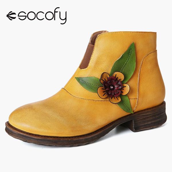 boots socofy retro solid color genuine leather leaf floral flat ankle zipper elegant shoes women botas mujer 2021, Black
boots socofy retro solid color genuine leather leaf floral flat ankle zipper elegant shoes women botas mujer 2021, Black