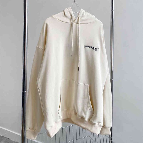 2022 factory wholesale new paris home embroidery black label wave small label coke hoodie apricot pullover loose and lazy
2022 factory wholesale new paris home embroidery black label wave small label coke hoodie apricot pullover loose and lazy