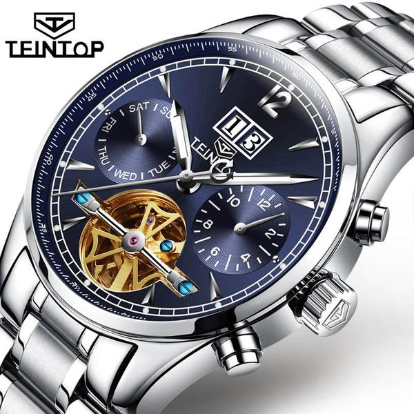 wristwatches mens watches teinautomatic mechanical watch men full steel business waterproof sport relogio masculin, Slivery;brown
wristwatches mens watches teinautomatic mechanical watch men full steel business waterproof sport relogio masculin, Slivery;brown
