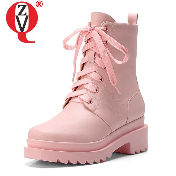 zvq cute sweetheart riding boots genuine leather pink white black ankle boots winter lace round toe 4cm mid heels women's shoes
zvq cute sweetheart riding boots genuine leather pink white black ankle boots winter lace round toe 4cm mid heels women's shoes