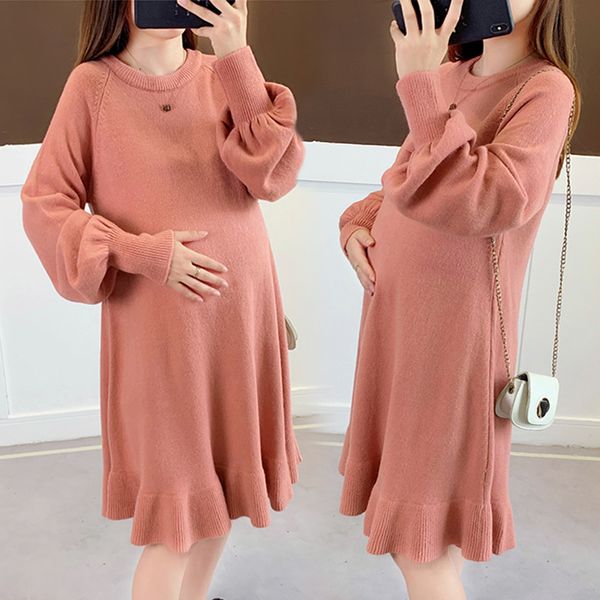 suit fashion style go out net red pregnant women's autumn and medium length bottom sweater winter wear, White
suit fashion style go out net red pregnant women's autumn and medium length bottom sweater winter wear, White