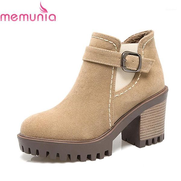 boots memunia 2021 arrival ankle women round toe with buckle winter flock thick high heels classic female shoes1, Black
boots memunia 2021 arrival ankle women round toe with buckle winter flock thick high heels classic female shoes1, Black