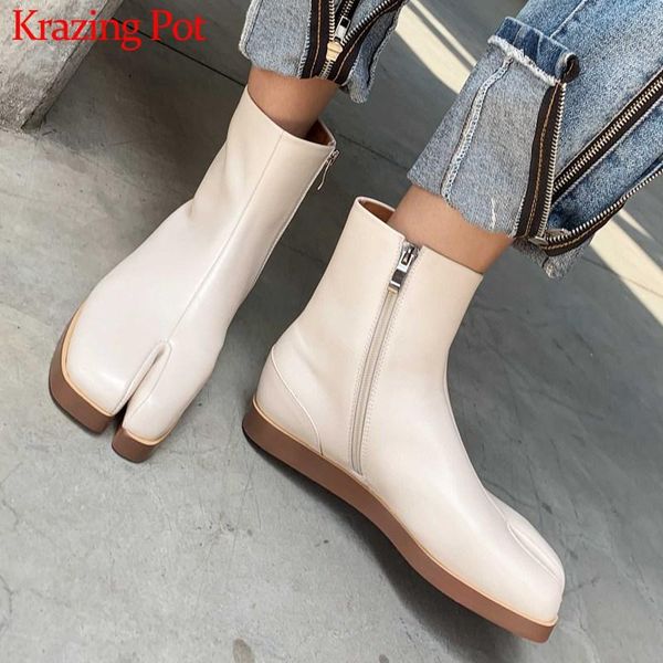 krazing pot winter fashion popular genuine leather square toe low heels solid streetwear comfortable women zip ankle boots l00, Black
krazing pot winter fashion popular genuine leather square toe low heels solid streetwear comfortable women zip ankle boots l00, Black