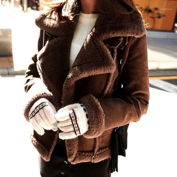 women's leather & faux 2021 winter woman shearling coats suede jackets coat lambs wool patchwork outerwear plus size 4xl 5xl 6xl w5251, Black
women's leather & faux 2021 winter woman shearling coats suede jackets coat lambs wool patchwork outerwear plus size 4xl 5xl 6xl w5251, Black