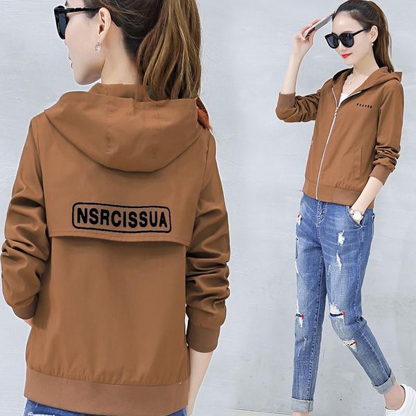 women's jackets fashion short coat female 2021 spring and autumn loose large size was thin bf hooded jacket casual on488, Black;brown
women's jackets fashion short coat female 2021 spring and autumn loose large size was thin bf hooded jacket casual on488, Black;brown
